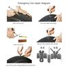 100PCS 100 x 3mm Tubeless Tire Repair Plug Tyre Sealing Strip  Tubeless Off-road Tire Repair