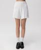 CLOVE [24Ss Clove] Trim Cable Knit Shorts (White)