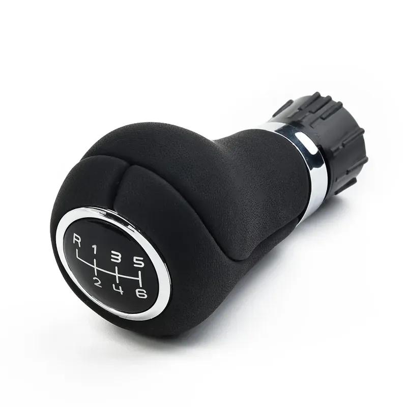 Car Gear Shift Knob Gear Stick For Mercedes Benz C-Class W203 W204 W209 Black Stitche PU  6 Speed Manual Shifter Lever