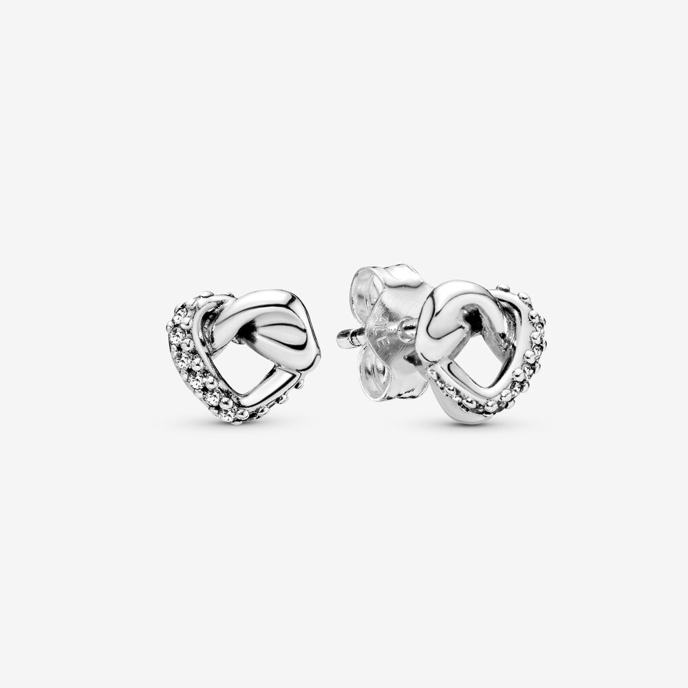 S925 Silver Sparkling Freehand Heart Stud Earrings Cute Sweet Jewelry Accessories Gifts For Women's Earwear