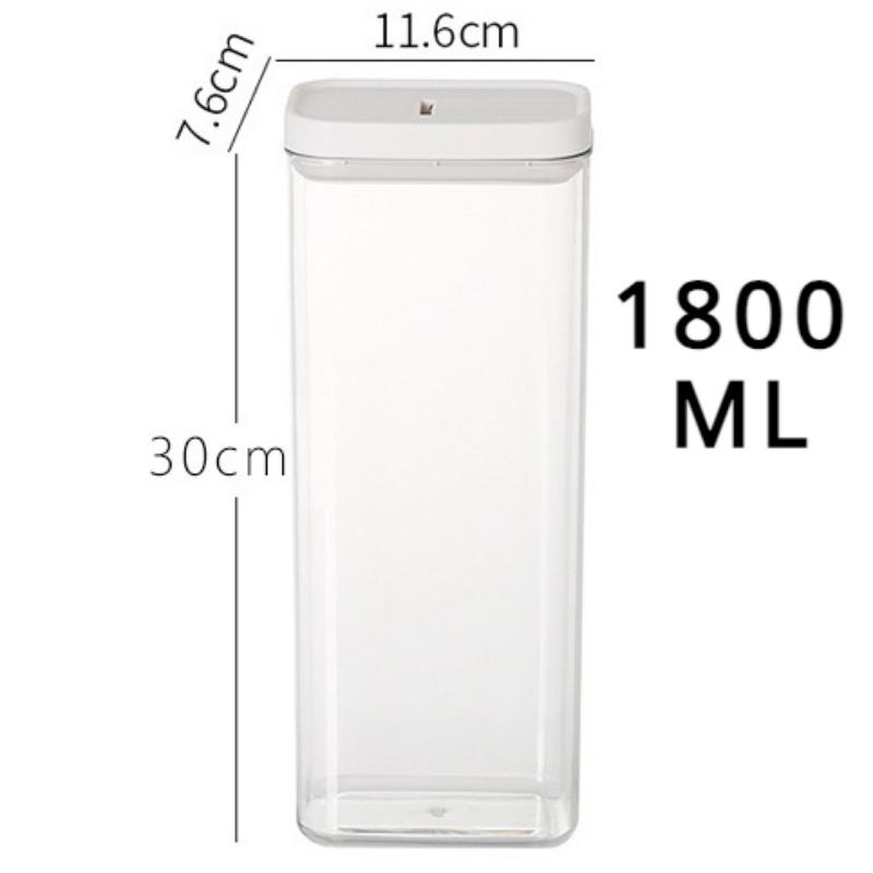 Moisture-Proof and Insect-Proof Transparent Air-Tight Food-Grade Plastic Storage Canister for Snacks,Grains,Coffee Beans Storage