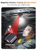 Security Rechargeable Flashlight, Magnetic Work Light, USB C Pocket Torch with Clip, Mini LED Emergency High Power Warning Light