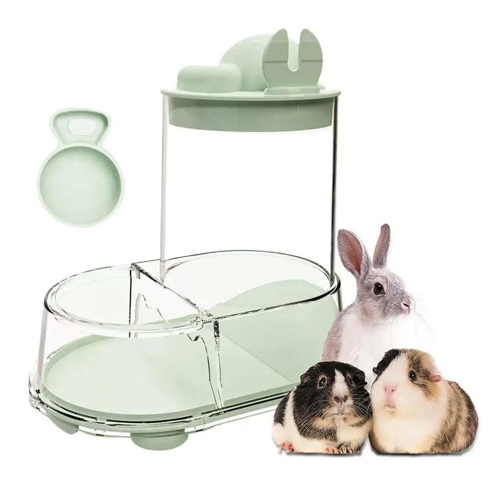 Large Capacity Pet Feeding Bowl Plastic Pet Food Water Dispenser  for Small Animals