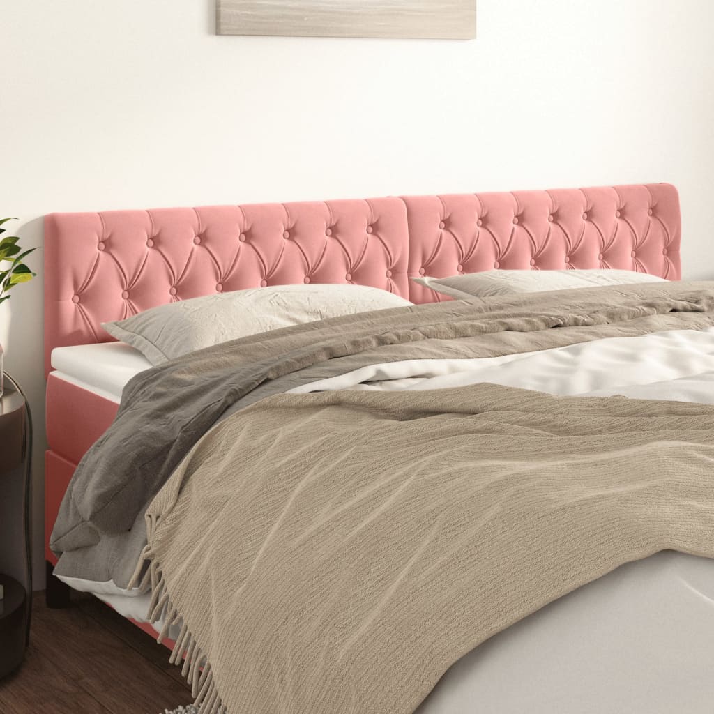 Headboards Pink 180 X 7 X 78 88 Cm Velvet