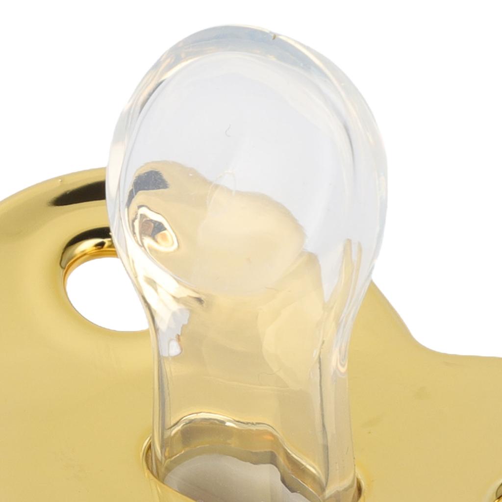 Baby Luxury Pacifier BPA   Little   Rhinestones Golden   Newborn Dummy Soother for 6 to 18 Months Baby