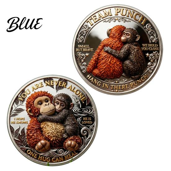 Positive Affirmation Coin Emotional Support Inspirational Monkey Challenge Pocket Encouragement Token Double‑Sided Collectible for Friends