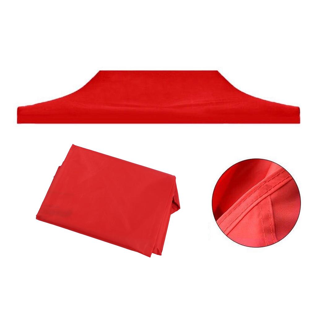 Canopy Replacement Top 4 Corner Sunshade Tent Cover Roof for Outdoor Landscape Advertising Exhibition Umbrella 1.9x2.9m