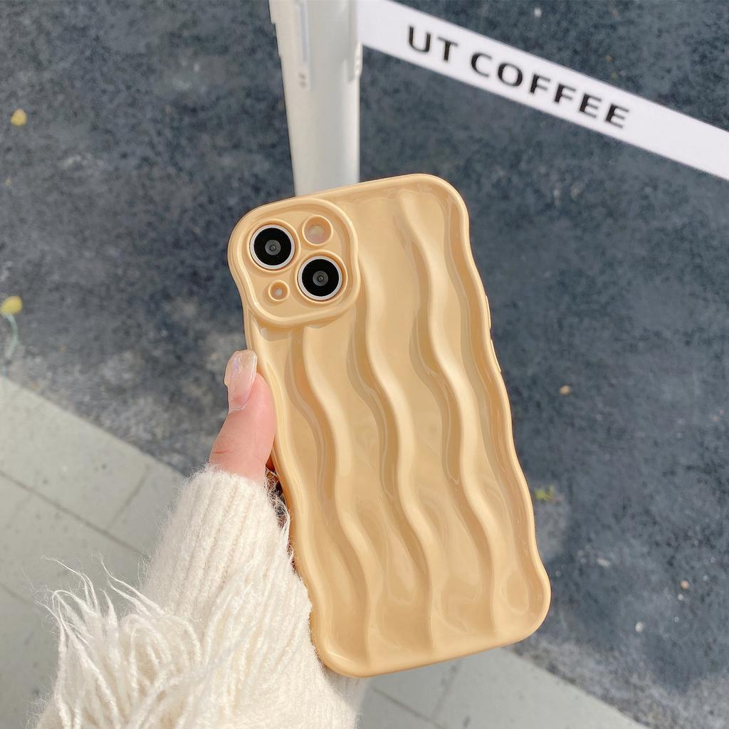 Electroplated silver water ripple is suitable for iPhone14Pro max mobile phone case Apple 16 new 14/13 niche style 15