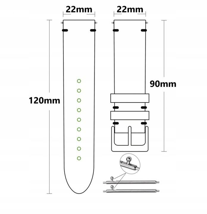 Pasek Do Huawei Watch Gt 2 2E 3 4 5 Gt2 Gt3 Gt4 Gt5 Pro 46Mm 48Mm Pasek01_Granatowy