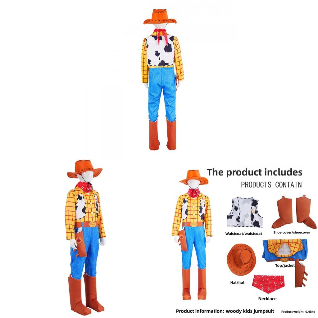 Disfraz Cosplay de Woody de Toy Story con Tejido de Poliéster para Role Play de Anime Adultos