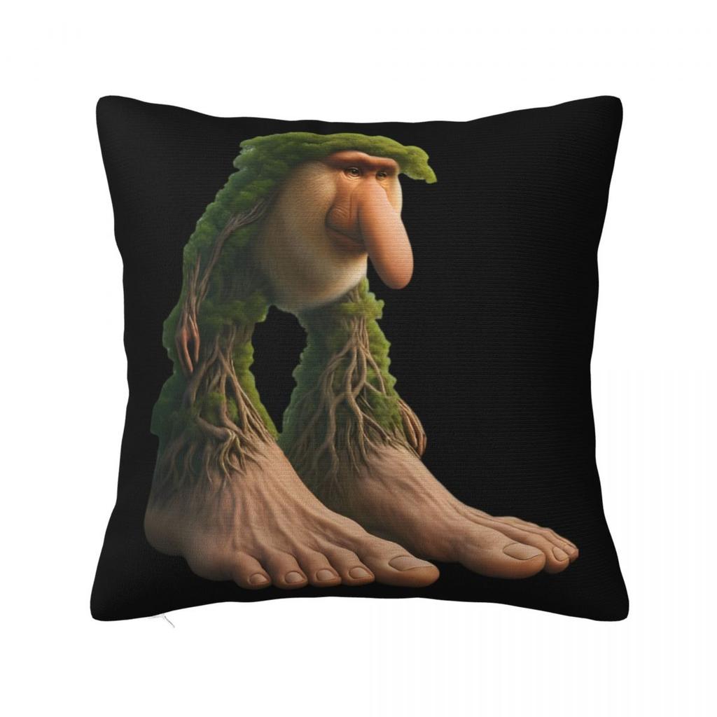 Brr Brr Patapim Italian Brainrot Pillowcase Polyester Cushion Cover Decor Meme Throw Pillow Case Cover Home Square 40X40cm