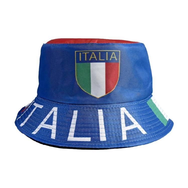 Cappello a Secchiello Convertibile a Tema Calcio Poliestere Traspirante Cappello da Pescatore Per Amante del Calcio e Celebrazione di Festival