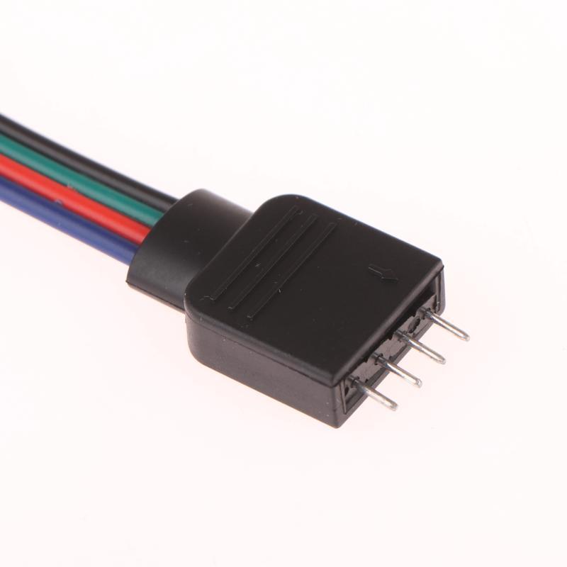 1/5Pcs 4 Conductor Connector For Rgbw Led Strips 16.5Cm Rgb 4 Pin Led Strip Light Connectors Strip To Power Adapter