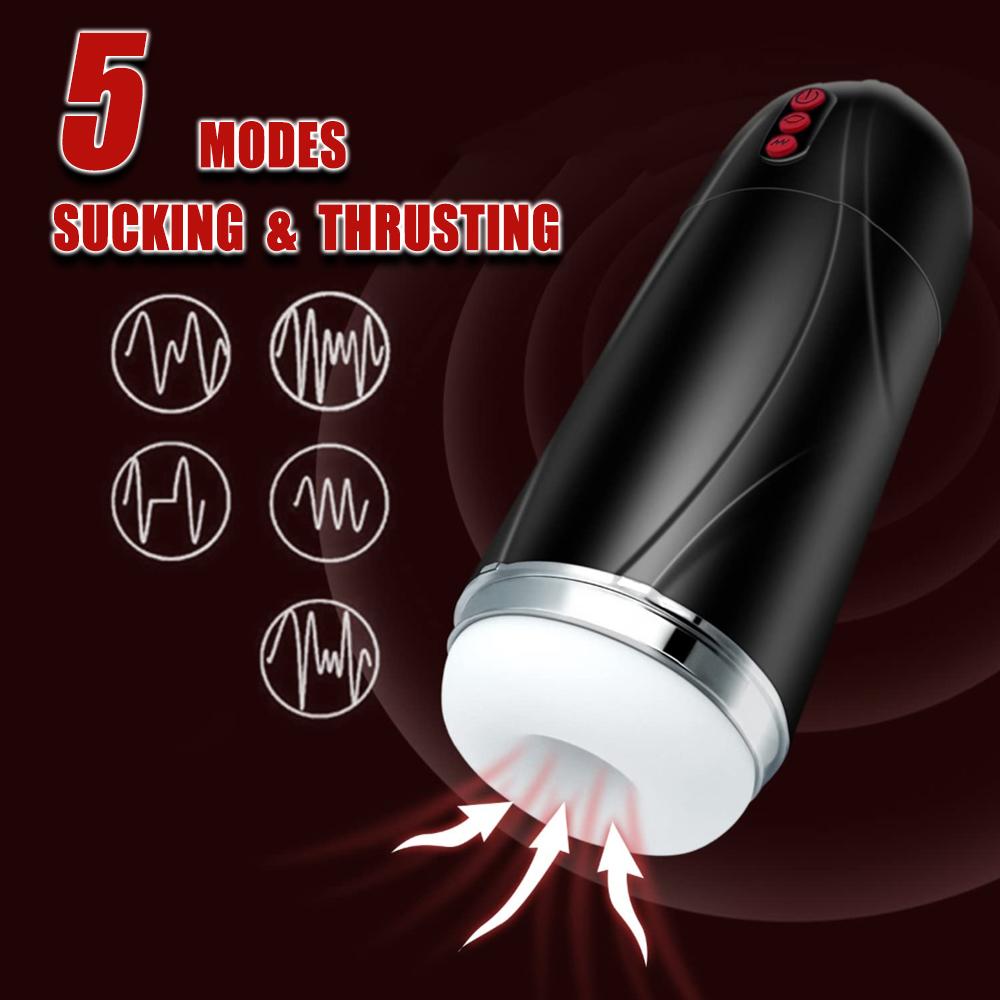 Sucking Thrusting Vibrating Masturbator Male Masturbator Penis Trainer Pocket Pussy Adult Sexy Sex Toy For Men Juguetes Sexuales