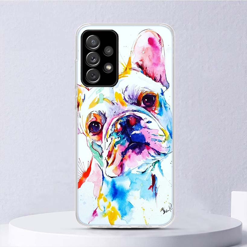 

Мягкий чехол с изображением французского бульдога для Samsung Galaxy A52 A53 A32 A22 A12 5G, чехол для телефона A33 A23 A13 A72 A73 A02S A03S A42, чехол S Samsung A91