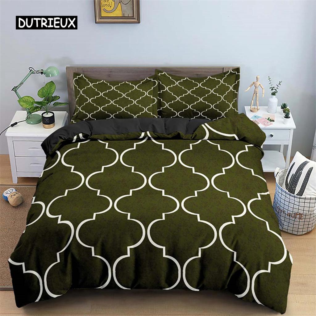 Waves Geometric Duvet Cover Abstract Bedding Set Twin King For Kids Adult Room Decor Microfiber Quilt Cover with 1/2 Pillowcases