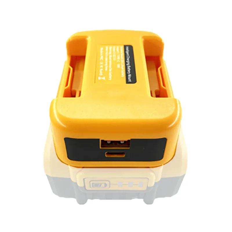 1 Li-ion Battery Belt Buckle Storage Fixed Bracket For Makita For DeWalt For Milwaukee 18V USB Type-C Power Bank Charger Adapter
