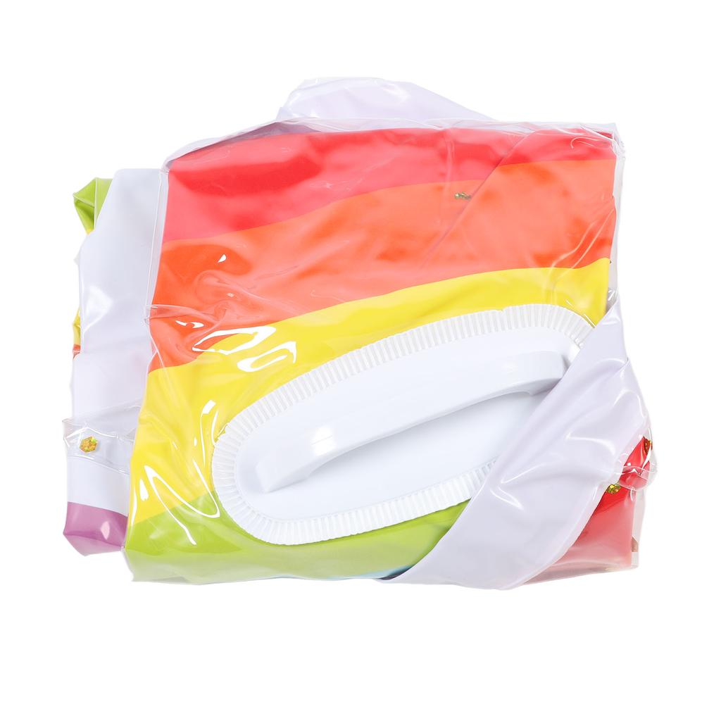 Rainbow Inflatable Chair U Seat Inflatable Single Person Swimming Pool Floating Raft Lounger S