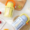 Vegetable Fruit Shaker Cup with Detachable Sauce Compartment Portable Large Capacity Breakfast Storage Container