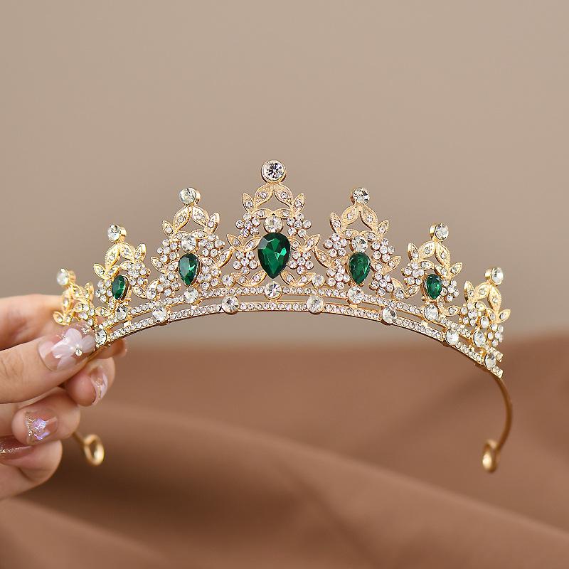 Princess Crown Headdress for Girls - Elegant Hair Accessory for Dance and Birthday Gifts