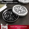 Stainless Steel Mosquito Coil Holder with Lid and Ash Catcher - Fireproof, Anti-Scald, Outdoor & Household Incense Burner Tray.