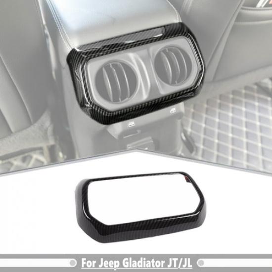 Carbon Rear Air Vent Outlet Trim Accessories For Jeep Gladiator JT/JL 2018-2025