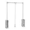 Lift Pull Down Adjustable Width Wardrobe Clothes Hanging Rail Soft Return Space Saving #2