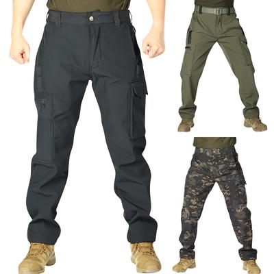 Erkek Tulum Bağcıklı Çok Cepli Günlük Pantolon Yürüyüş Pantolonu Pamuklu Twill Pantolon