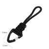 Parachute Cord Carabiner Woven Paracord Keychain Nylon Lanyard Hand-Woven Starp Backpack Key Ring