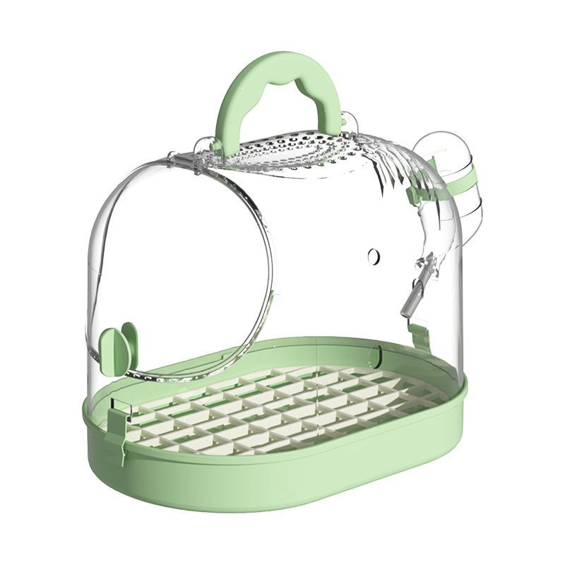 Parrot outboard Bird cage Household high-end portable Transparent ornamental Xuanfeng tiger skin special outgoing cage