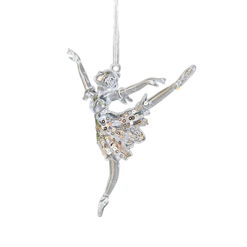 Christmas Decorations Sequined Acrylic Pendants Transparent Snowflake Pendants Christmas Tree Decorations Props