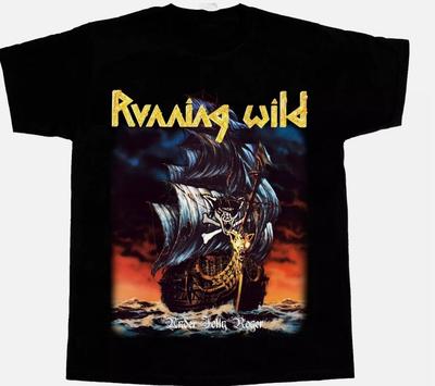 Running Wild Under Jolly Roger Grave Digger Rage T-SHIRT ALL SIZE