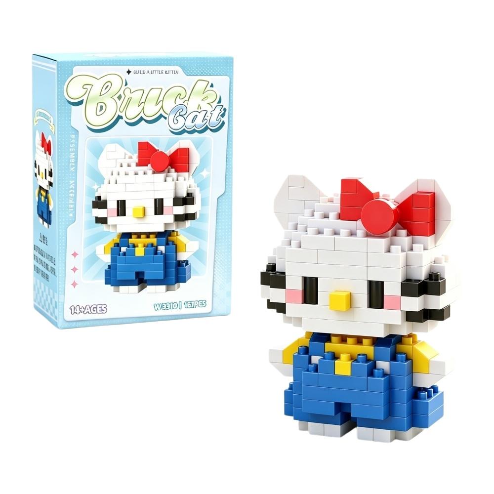 99 style Hello Kitty Building Blocks Cartoon Figures Kuromi Bricks My Melody Children's Assembly Toys Cinnamoroll Gift