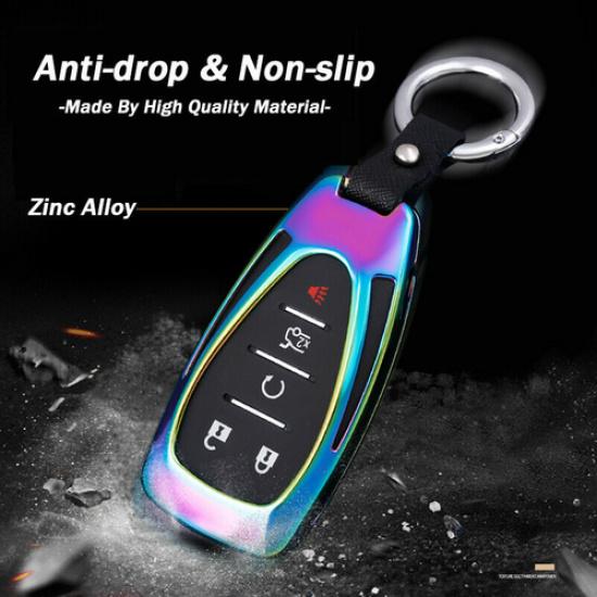 Zinc Alloy Car Key Fob Case Cover Bag For Chevrolet Equinox Malibu Blazer Camaro