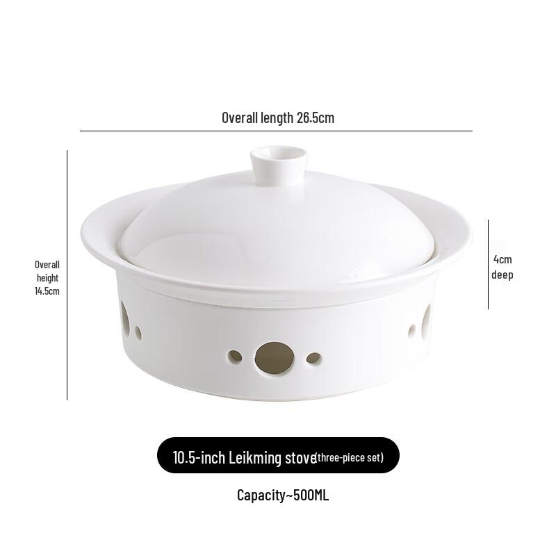 Nordic Ceramic Warming Fish Plate with Lid