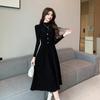 2025 Autumn/Winter Corduroy Camisole Dress with Sweater Layer: Sweet Mid-Length