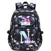 Animation Cartoon Letter Printing Large Capacity Shoulder Bag Lightweight Primary And Secondary School Students Leisure Schoolbag