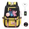Surrounding Anime Korean Edition School Bag Campus Male And Female Students Multifunctional Usb Backpack