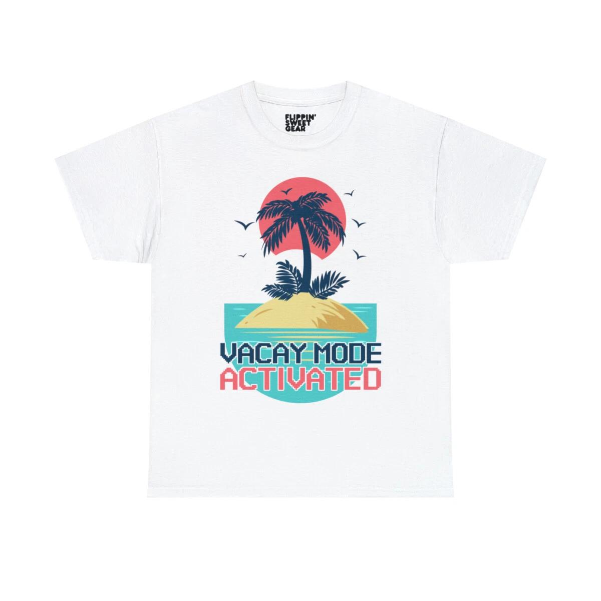 Vacay Mode Activated Family Vacation Graphic Tee Shirt L