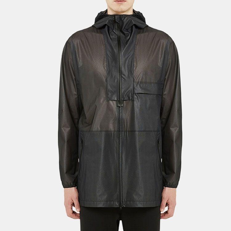 adidas Men's Y-3 SS21 Nylon Waterproof Jacket Black GV6086