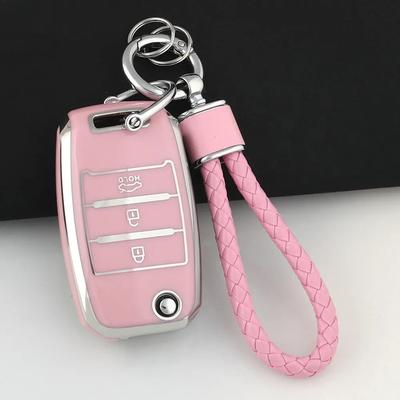 Pokrowiec na kluczyk samochodowy TPU Obudowa Fob do KIA RIO 3 K2 K3 K4 K5 Sportege Picanto Optima Soul Ceed Sorento Forte Stinger Cerato
