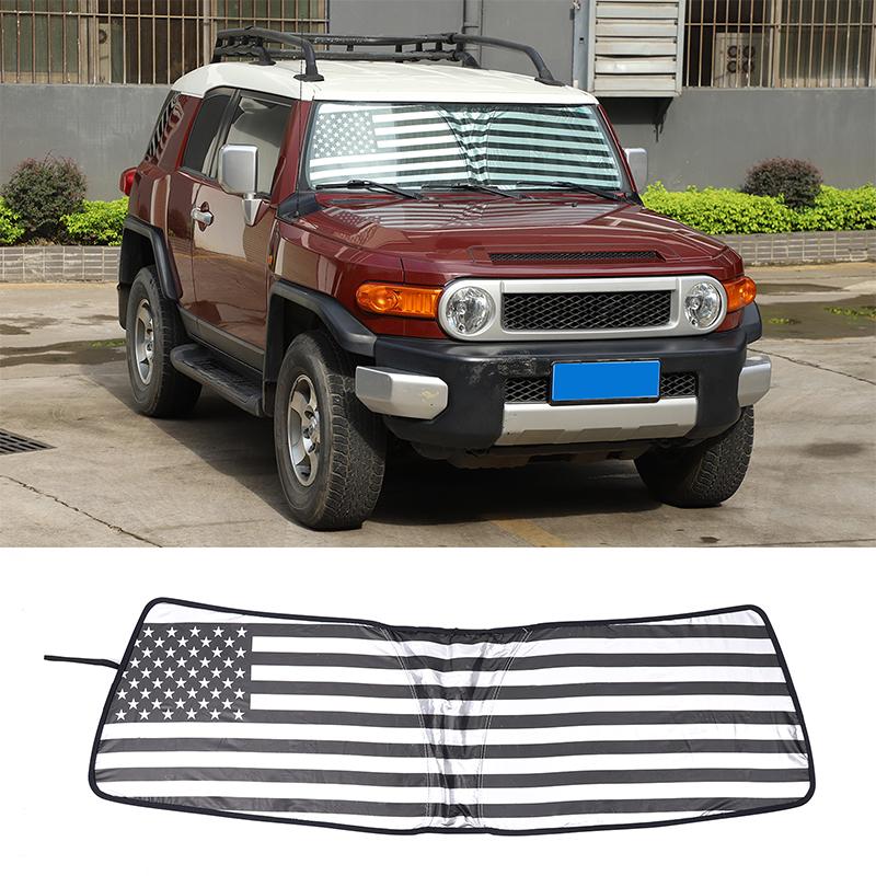 Aluminum Foil Car Front Windshield Full Window Glass Sun Visor Protective Cover For Toyota FJ Cruiser 2007-2025 Car Accessories