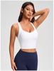 Shockproof Running Fitness Bra with Removable Pads - Y-Back Sports Yoga Tank Top for Women
