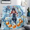 Dragon Ball Goku Print Flannel Blanket, Ultra Soft High Quality All Seasons Warm Throw, Home Decor Cozy Blanket, Perfect Christmas Gift