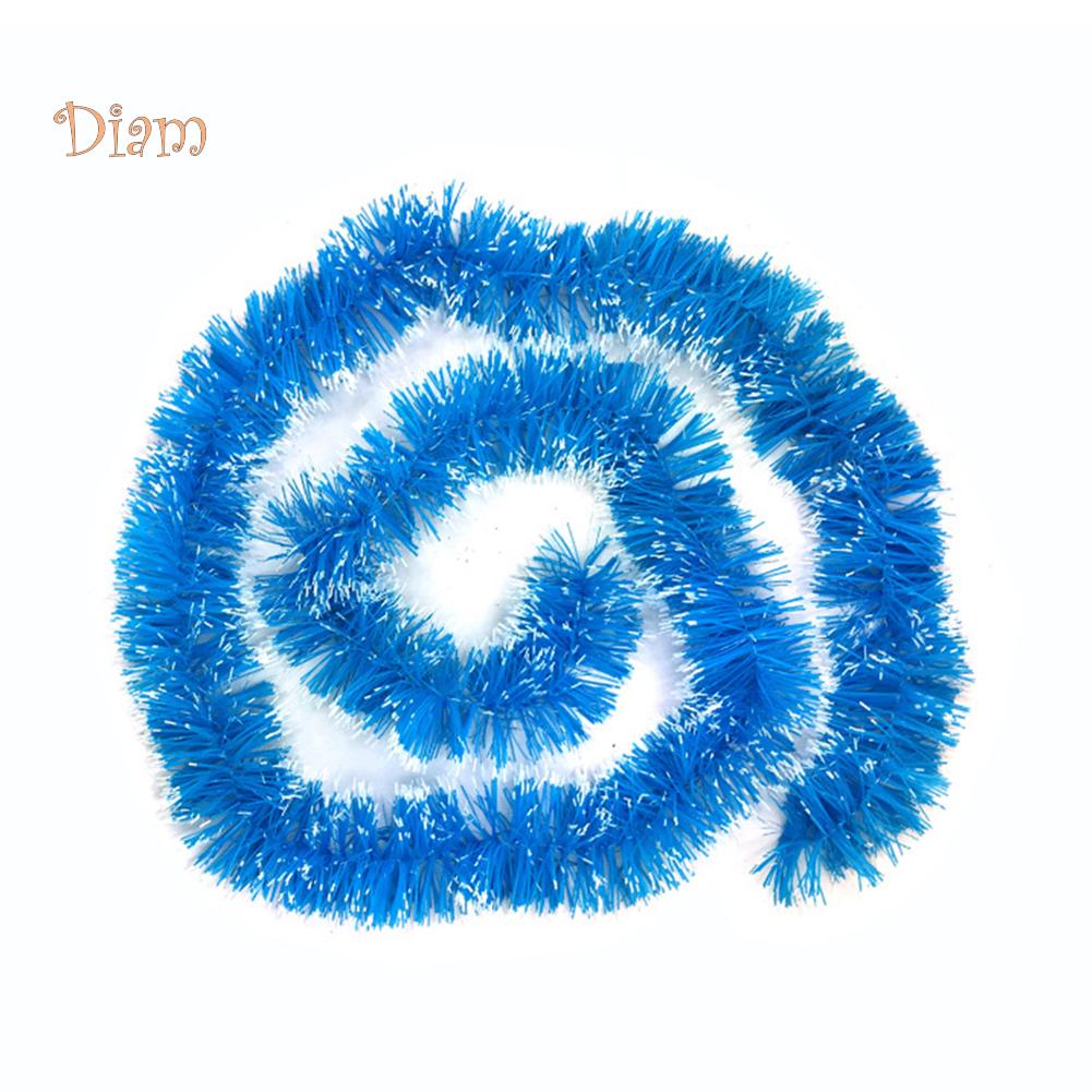 Fetong 2m Long Garland Tinsel Ribbon Christmas Tree Ornament Home Party Decoration
