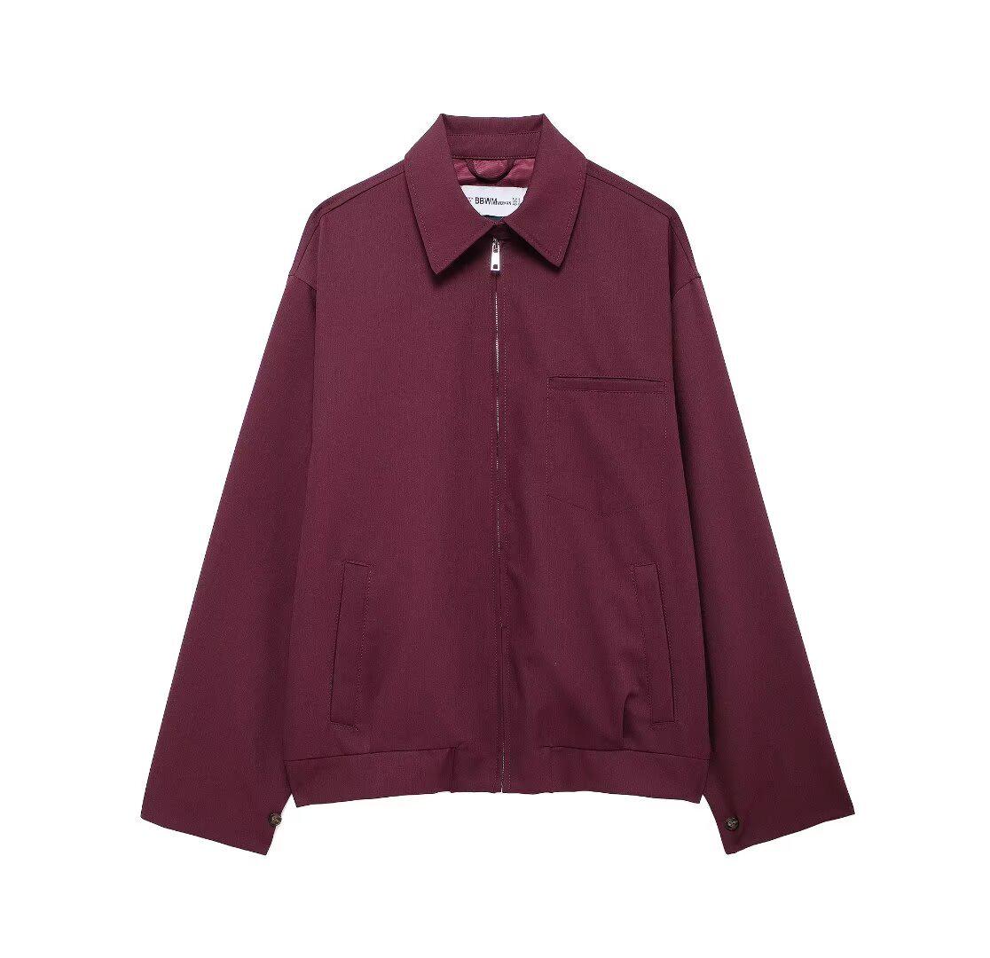 

2024 Осень Женская куртка в европейском и американском стиле с карманом на молнии XS