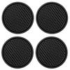 2pcs Non-slip Car Water Cup Pad Diamond Rhinestone Rubber Mat For Bottle Holder Coaster Auto Interior Anti-skid Cup Holders 7cm