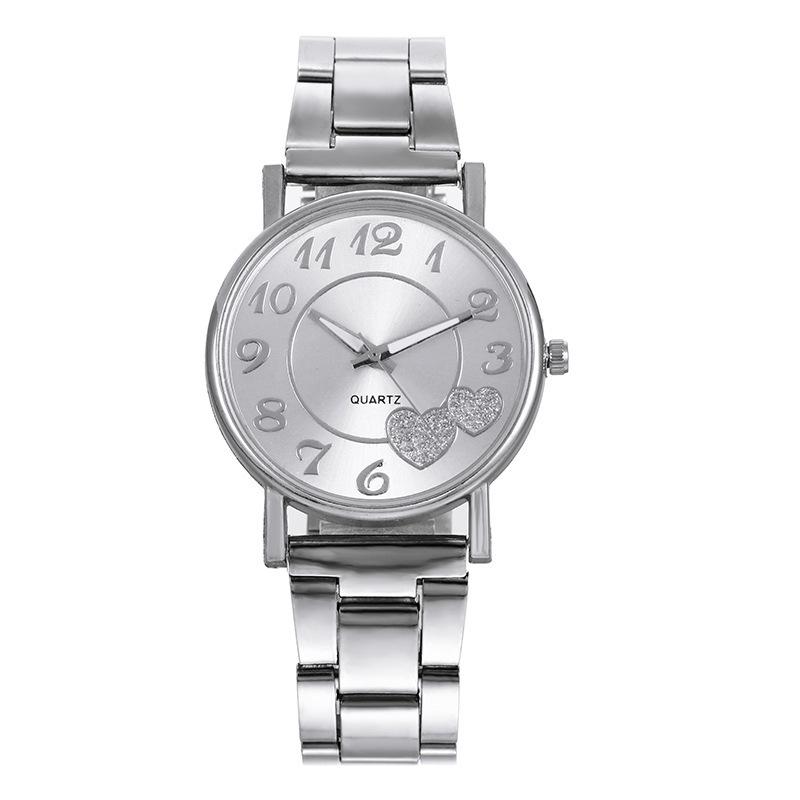 Watch, Women S Casual Fashion Steel Belt Love Women S Watch Wishwomen Watch серебряный