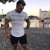 MECH-ENG Men's Training Wear T-Shirt, Short Sleeve, 2-Pack, Stretch Sports Shirts for Strength Training and Fitness, Black + White, XL