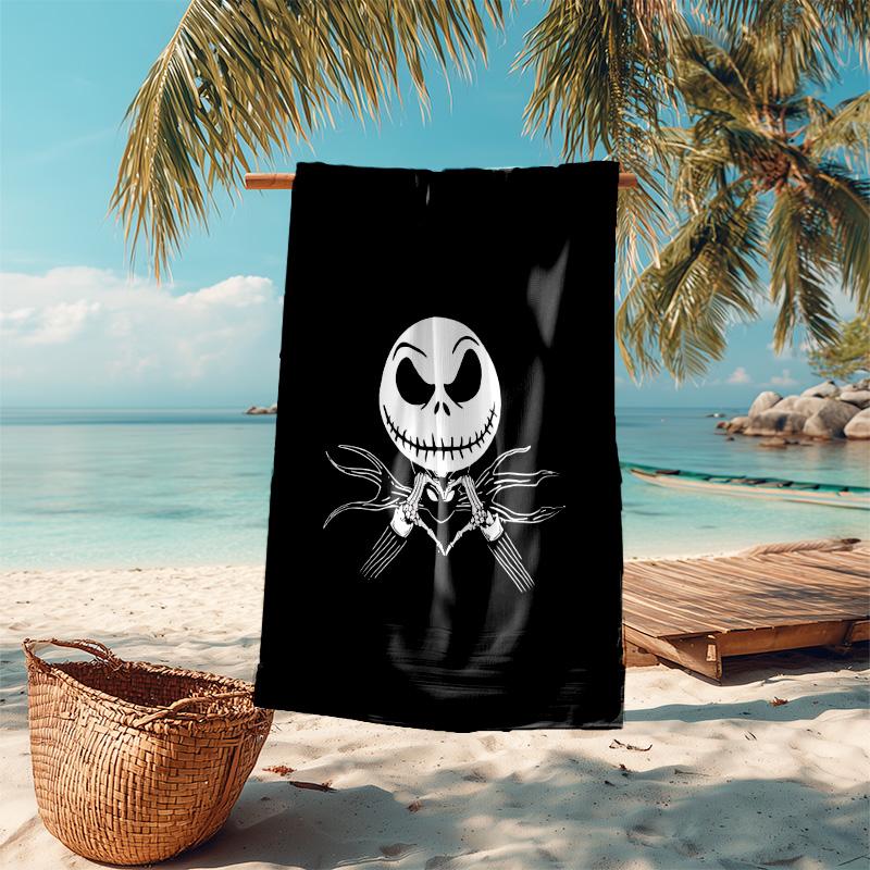 1pc Skull Crossbones Artwork Microfiber Beach Towels Quick Dry Towel Sand Beach Towels Pool for Travel Swim Pool. S729012